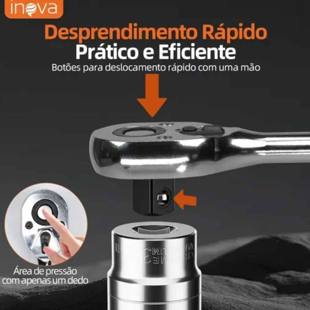 KIT FERRAMENTAS PARA MECANICO 176 PÇS