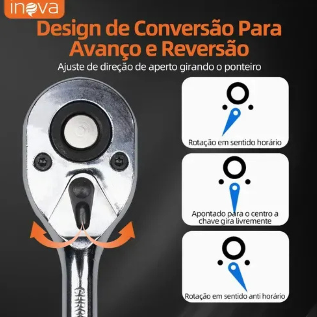 KIT FERRAMENTAS PARA MECANICO 176 PÇS