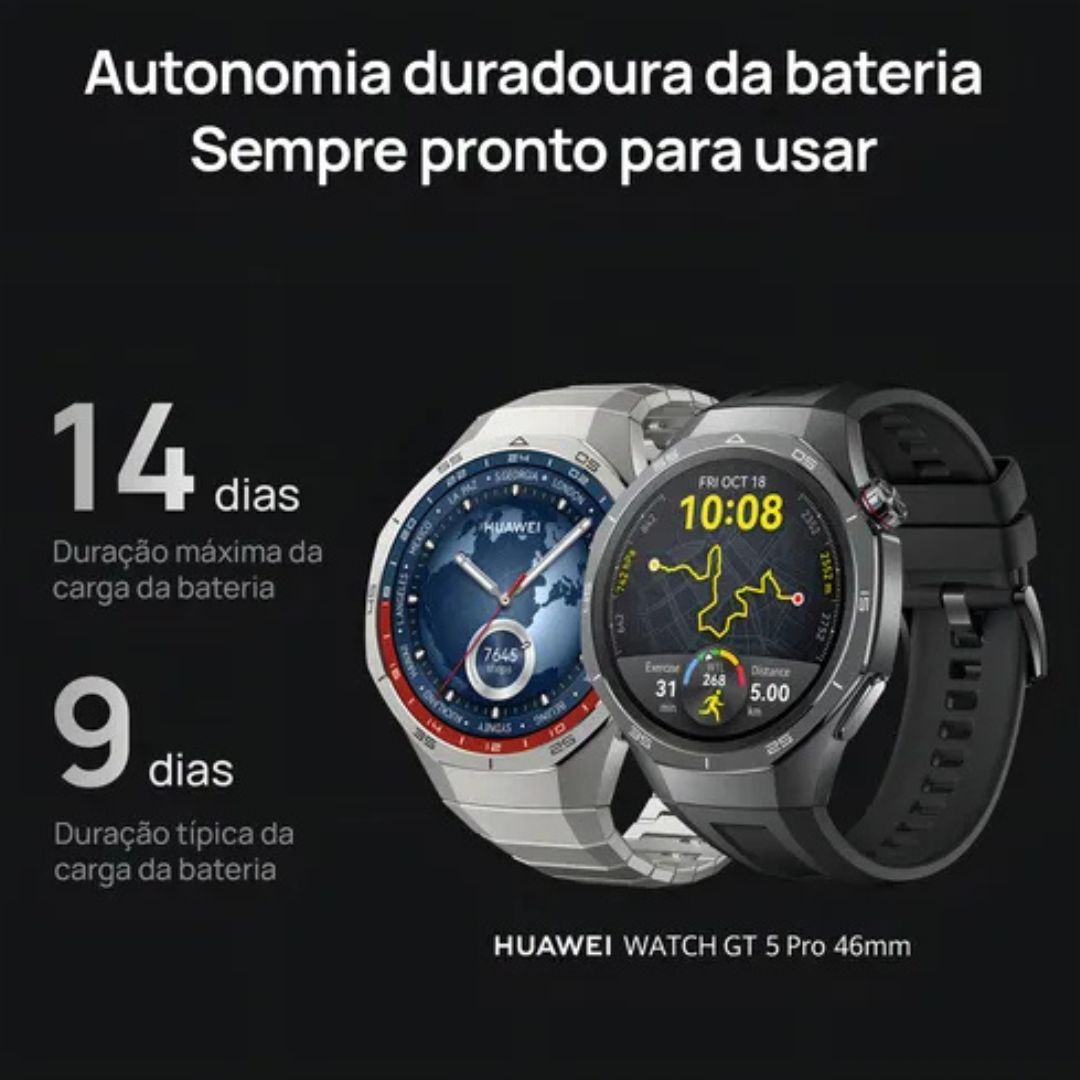 SMARTWATCH GT 5 PRO COMANDO ALFA - Á PROVA D'ÁGUA