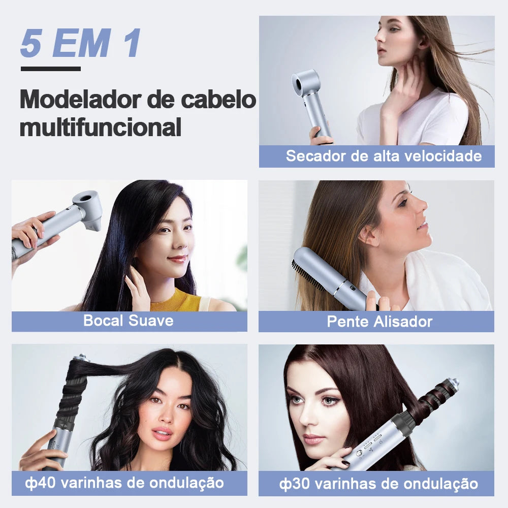 Escova Modeladora 5 em 1 - New Hot Air Styler™ 2025 ORIGINAL