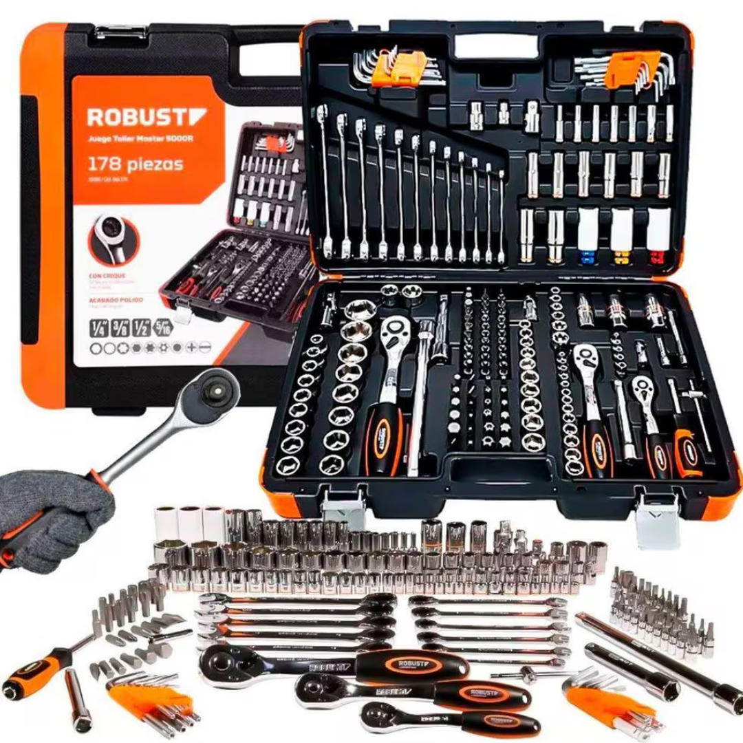KIT FERRAMENTAS PARA MECANICO 176 PÇS